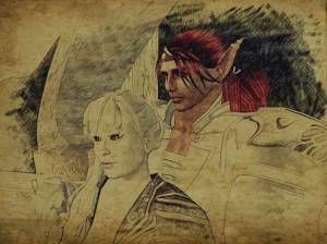 So we sat together on a couch.