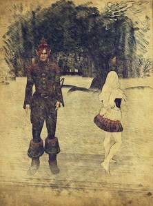 Just as I was trying to leave-- who should arrive?