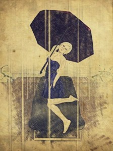 A happy sketch, in the rain.