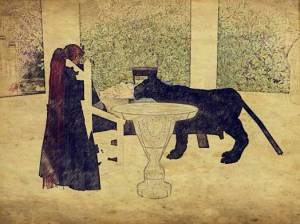 Renata visited as a lion, too.