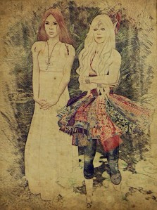 When the Huntsman reached out his hand to touch Aoibheann, I linked my arm through her elbow and shielded us both together.