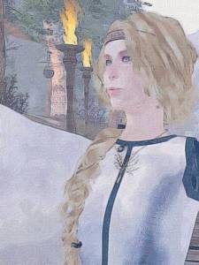 There were lit torches everywhere.