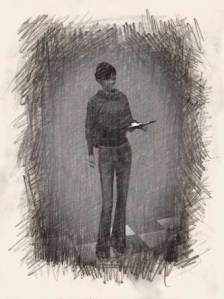 The lady returned with her clipboard.