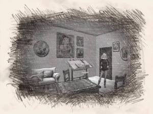 The flat is one room.