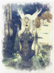 I sensed a sorrow in her.