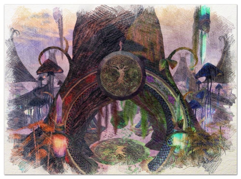 I stood on the tree in the tree.