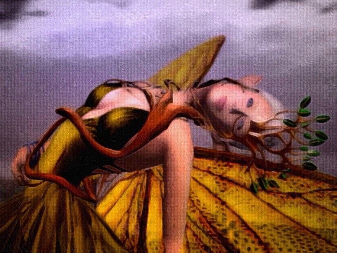 Autumn wings made of paper...