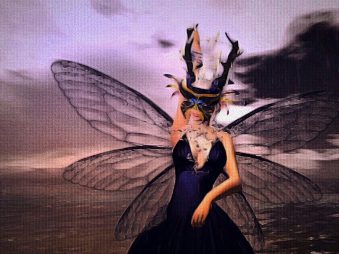 Crowned with candles.