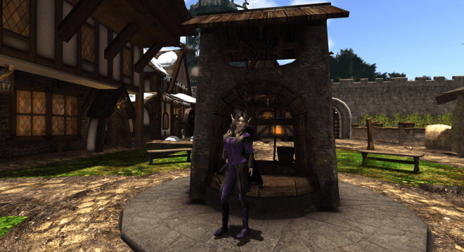 Inside the human town.