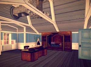 We proceeded to the Steward's Office, which is in the small room off the library and also houses the mechanism that operates the House's windmill.