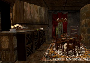 MystHaven's sumptuous dining room.