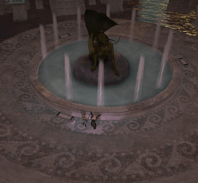 Then, I look down, at possibly the wrong time, possibly the right time.