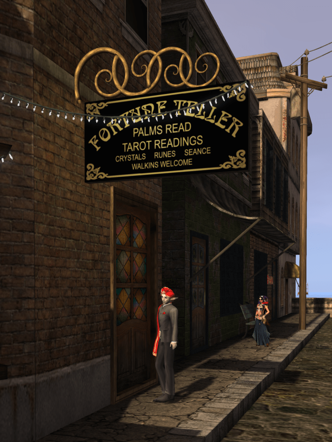 It turned out to be a fortuneteller's shop.