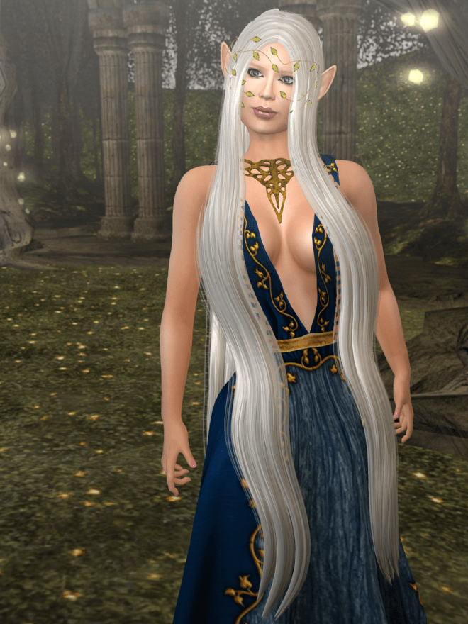 Les Encantades Ivy Dress, Azur