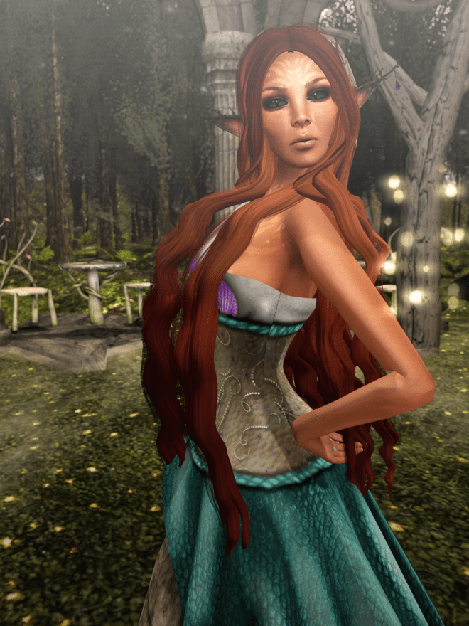 "I took my dress off" she said, "so I wouldn't get it dirty, and then I couldn't figure out how to get it back on, OK?"