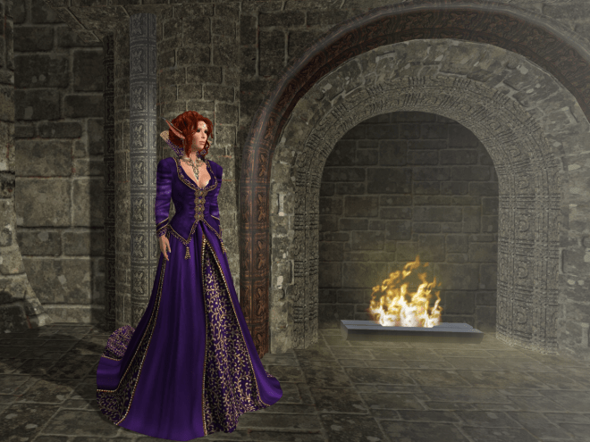 Then, with dizziness and bonus nausea, not to mention a feeling of constriction everywhere, I found myself in some kind of mediaeval castle.