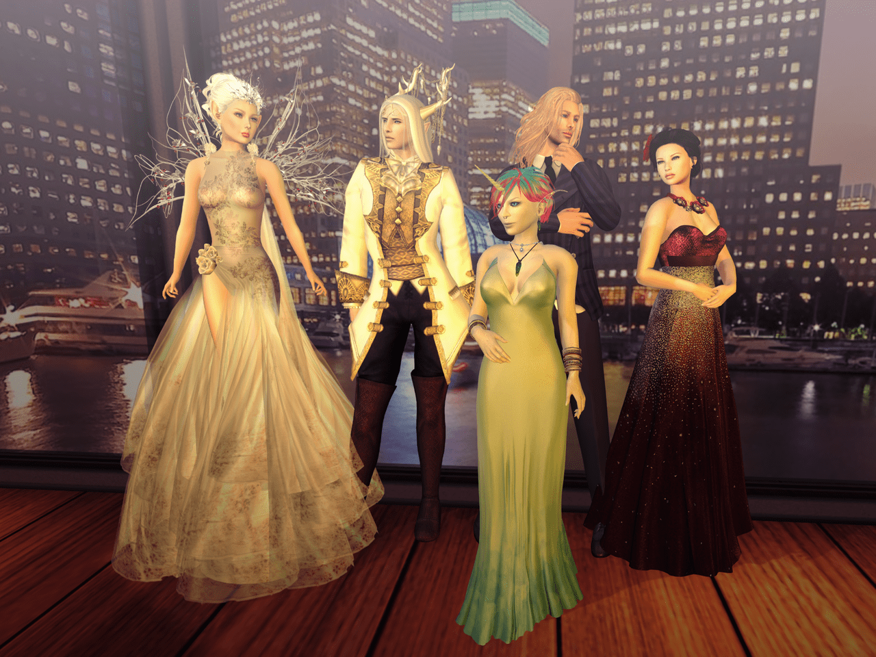 The photographer didn't like the first pose and made us all re-pose for a second one.