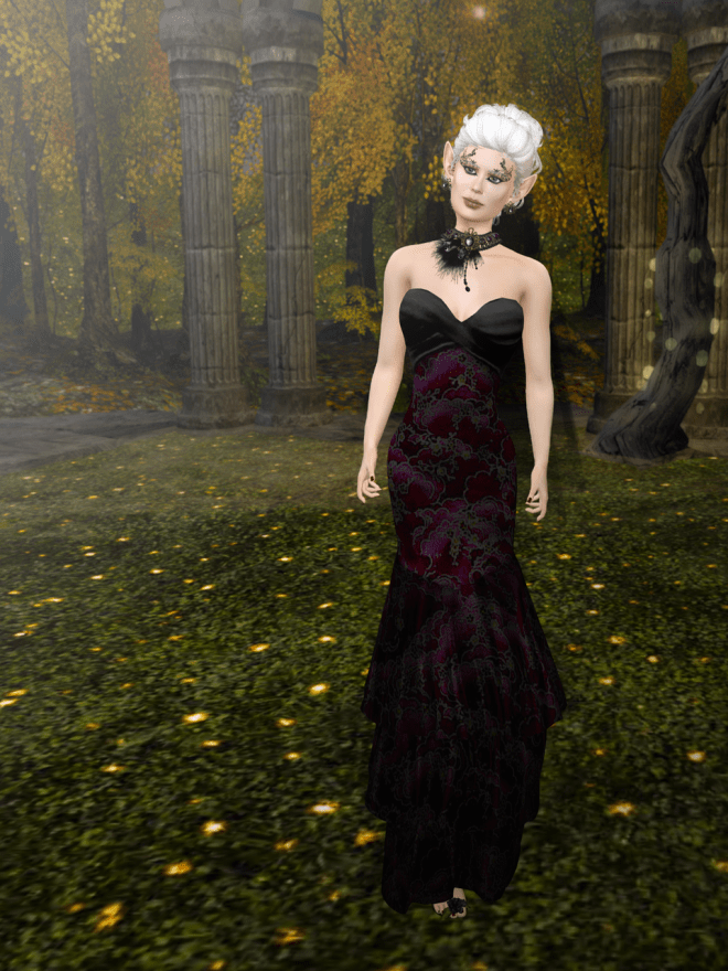 The first dress they had me try was surprisingly regal!