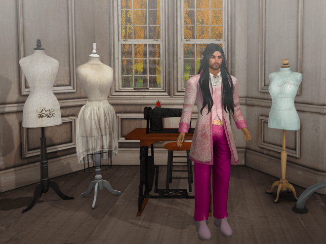 So I put it on, complete with a set of pink boots. Everything fit perfectly.