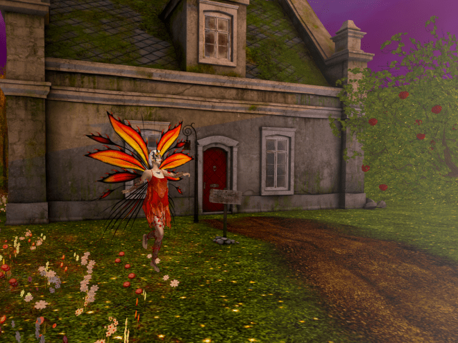 But first, there was a field of magical flowers to run through.