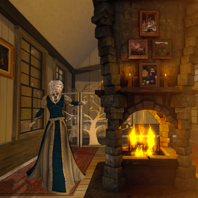 The minute I saw this gorgeous Mainstay Fireplace from Tia, I knew it belonged in Gwyneth's house.