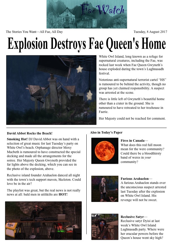 Faewatch Aug 2017